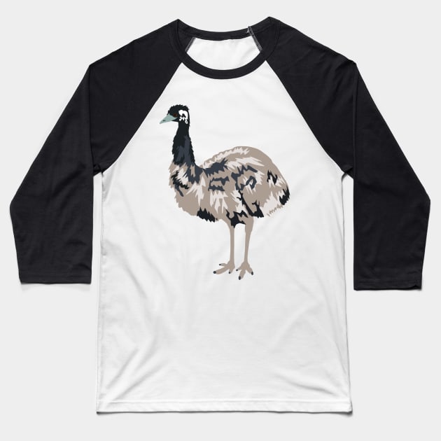 Australian Emu Baseball T-Shirt by stargatedalek